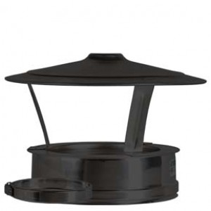 Rain Cap dia 125mm - Black